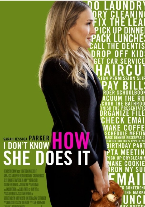 Sarah Jessica Parker stars as a working mom in "I Dont Know How She Does It." Credit: The Weinstein Company.
